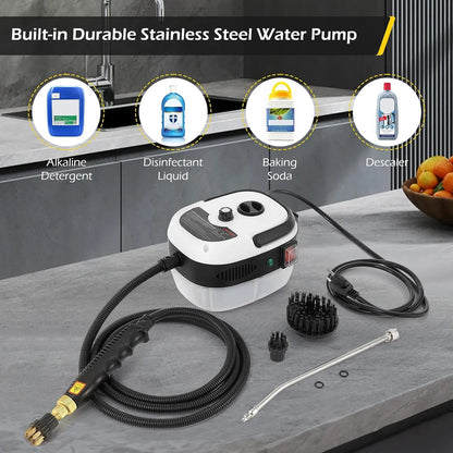 Healthadss ™ 2500W Handheld Car Detailing Cleaning Machine High Temp Steam Cleaner Household