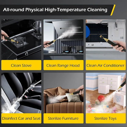 Healthadss ™ 2500W Handheld Car Detailing Cleaning Machine High Temp Steam Cleaner Household