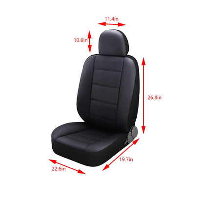 Healthadss ™ Leather Car Seat Covers Full Set 5-Seats Front Rear Protector Cushion For TOYOTA