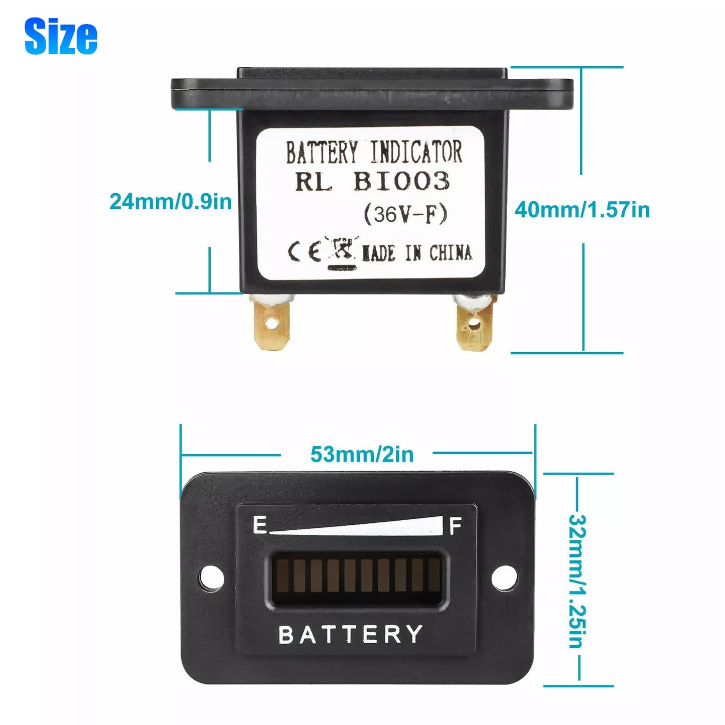 Healthadss ™ 36V Volt Battery Indicator Meter Gauge for Ezgo Club Car Yamaha Golf Cart Motor