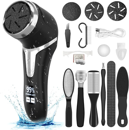 Healthadss ™ Electric Callus Remover for Feet (with Dander Vacuum)