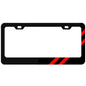 Healthadss ™ 1x For Dodge Charger Accessories Red Car License Plate Frame Black Metal Cover