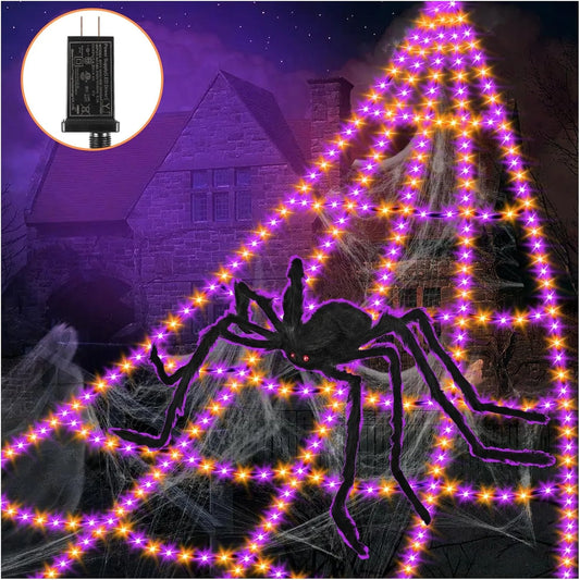 Healthadss ™ Spider Webs Halloween Decorations Lights