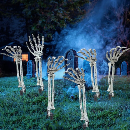 Healthadss ™  6 PC Realistic Skeleton Arm Stakes Halloween Decorations