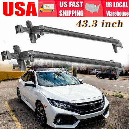 Healthadss ™ 43.3" Car Top Roof Rack Cross Bar Luggage Carrier For Honda Civic 2006-2021 2022