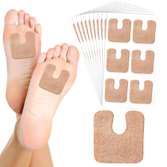 Healthadss ™ U Shaped Felt Callus Pads Metatarsal Pads Forefoot Foot Pads