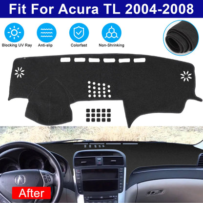 Healthadss ™ For Acura TL 2004 2005 2006 2007 2008 Dashboard Pad Carpet Dash Cover Mat Black