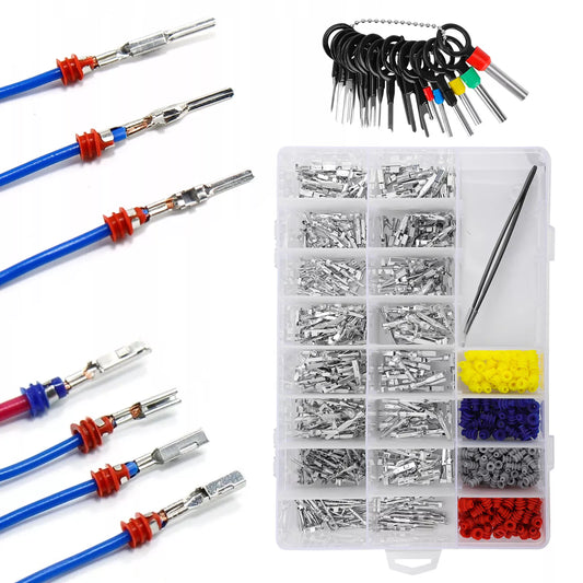 Healthadss ™ 739Pcs Automotive Electrical Connector Pins Kit Terminal Removal Tool Wire Seals