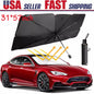 Healthadss ™ Car Windshield Sun Shade Foldable Umbrella Front Window Cover Visor Umbrella