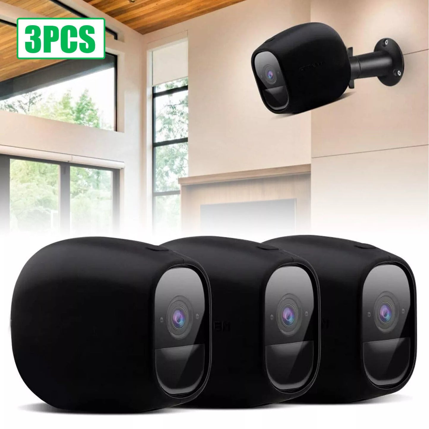 Healthadss ™ 3pcs Silicone Skins Case Cover Weather Protection for Arlo Pro/2 Security Camera