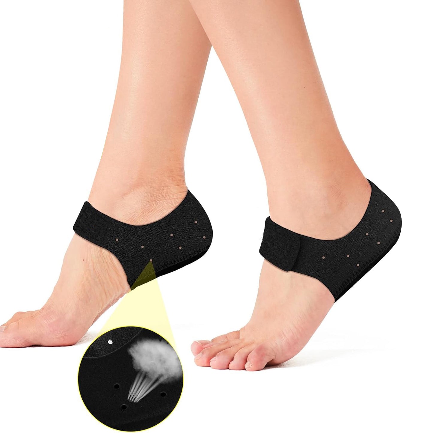 Healthadss ™ Heel Protector Cups,Heel Inserts Pads for Plantar Fasciitis Relief