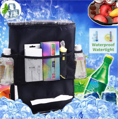 Healthadss ™ Car Seat Back Storage Bag Organizer Holder Food Drink Keep Warm/Cold Pocket Bag