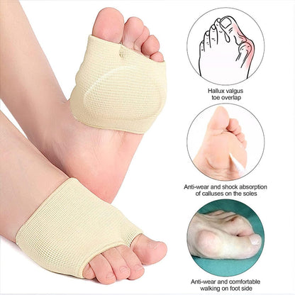 Healthadss ™ Metatarsal Sleeves with Gel Pads