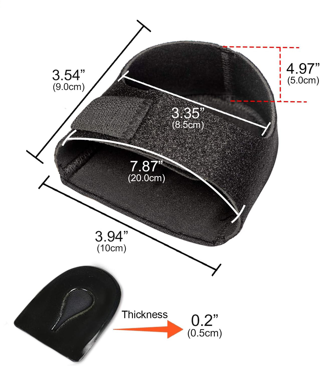 Healthadss ™Heel Support for Relieving Heel Pain