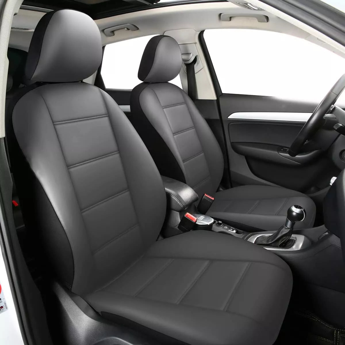 Healthadss ™ Leather Car Seat Covers Full Set 5-Seats Front Rear Protector Cushion For TOYOTA