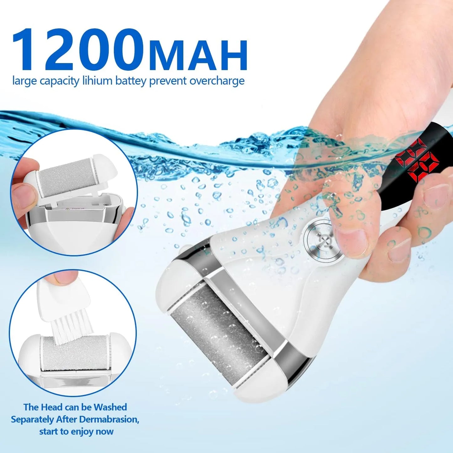 Healthadss ™ Electric Foot Callus Remover Kit