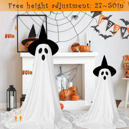 Healthadss ™ 2 Packs Halloween Decorations Outdoor with Remote Control String Lights