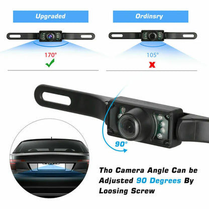 Healthadss ™ Rear View Car Back Up Camera License Plate For Pioneer Stereo Proof Night Vision