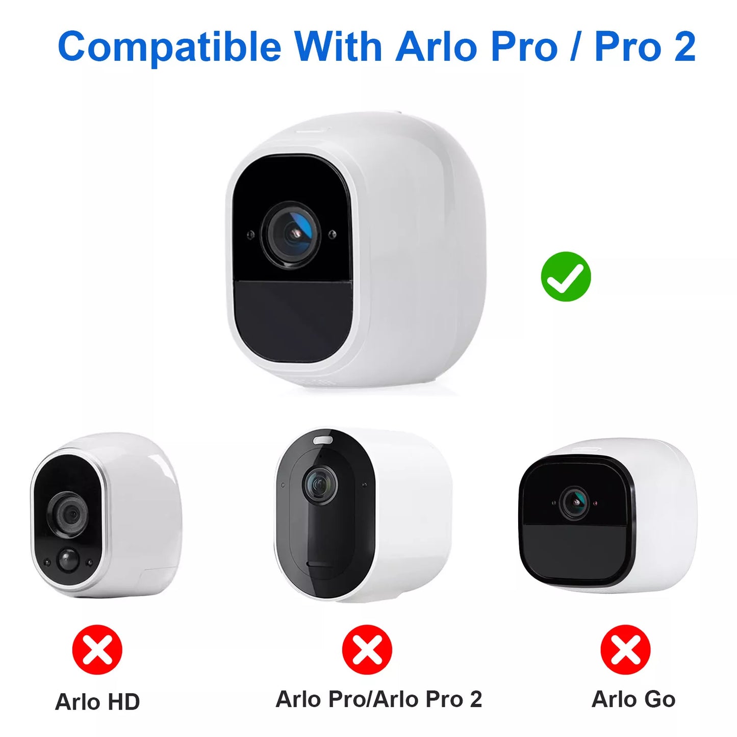 Healthadss ™ 3pcs Silicone Skins Case Cover Weather Protection for Arlo Pro/2 Security Camera