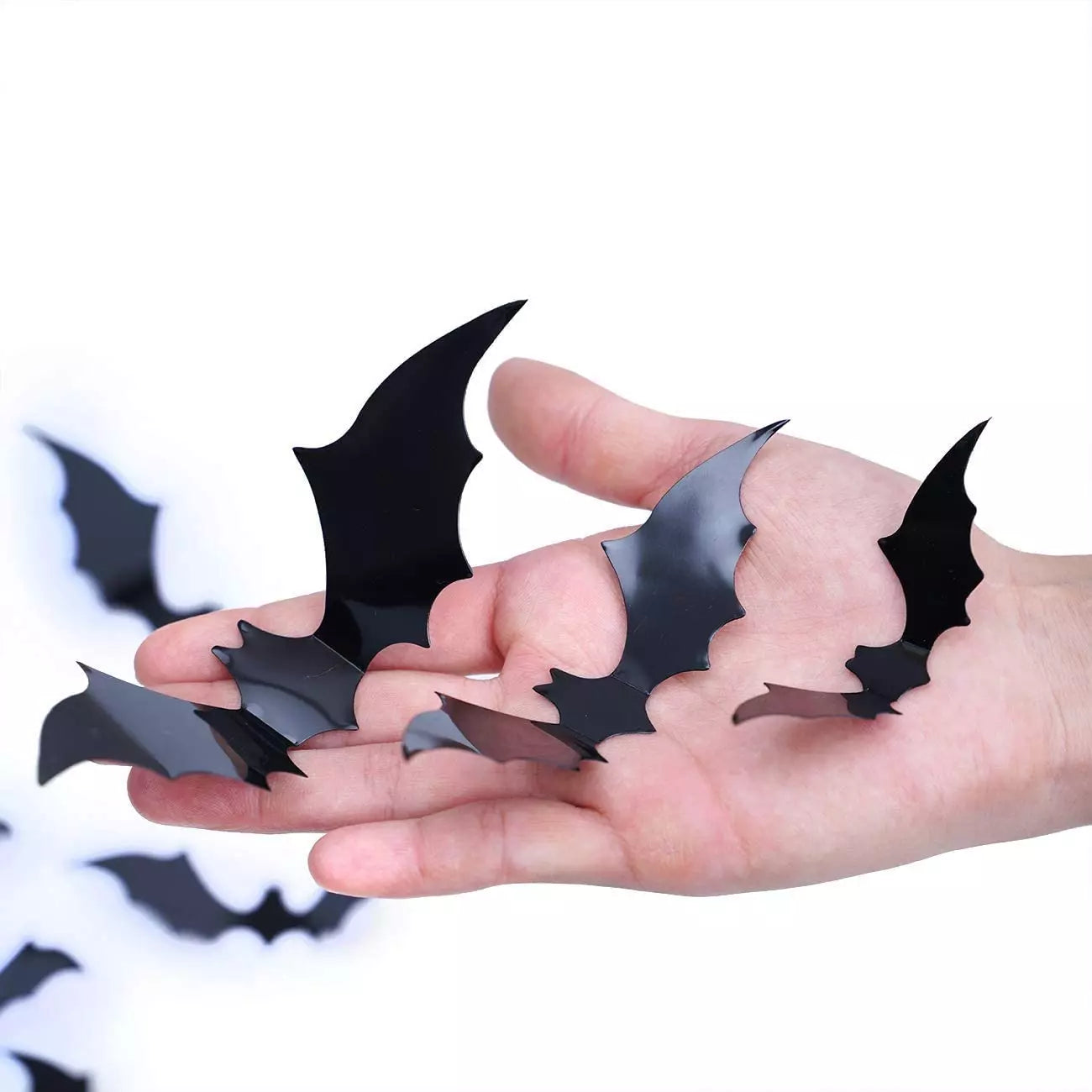 Healthadss ™ Bats Wall Decor,120 Pcs 3D Bat Halloween Decoration Stickers