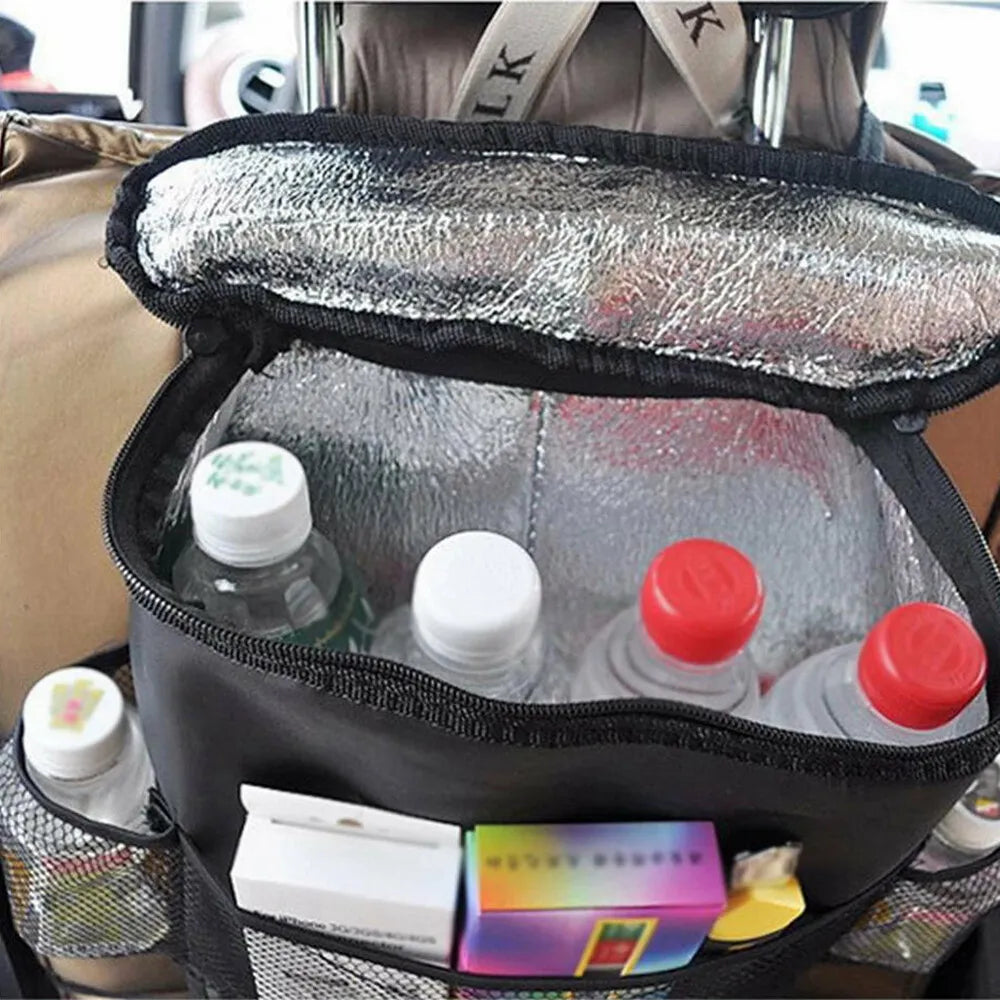 Healthadss ™ Car Seat Back Storage Bag Organizer Holder Food Drink Keep Warm/Cold Pocket Bag