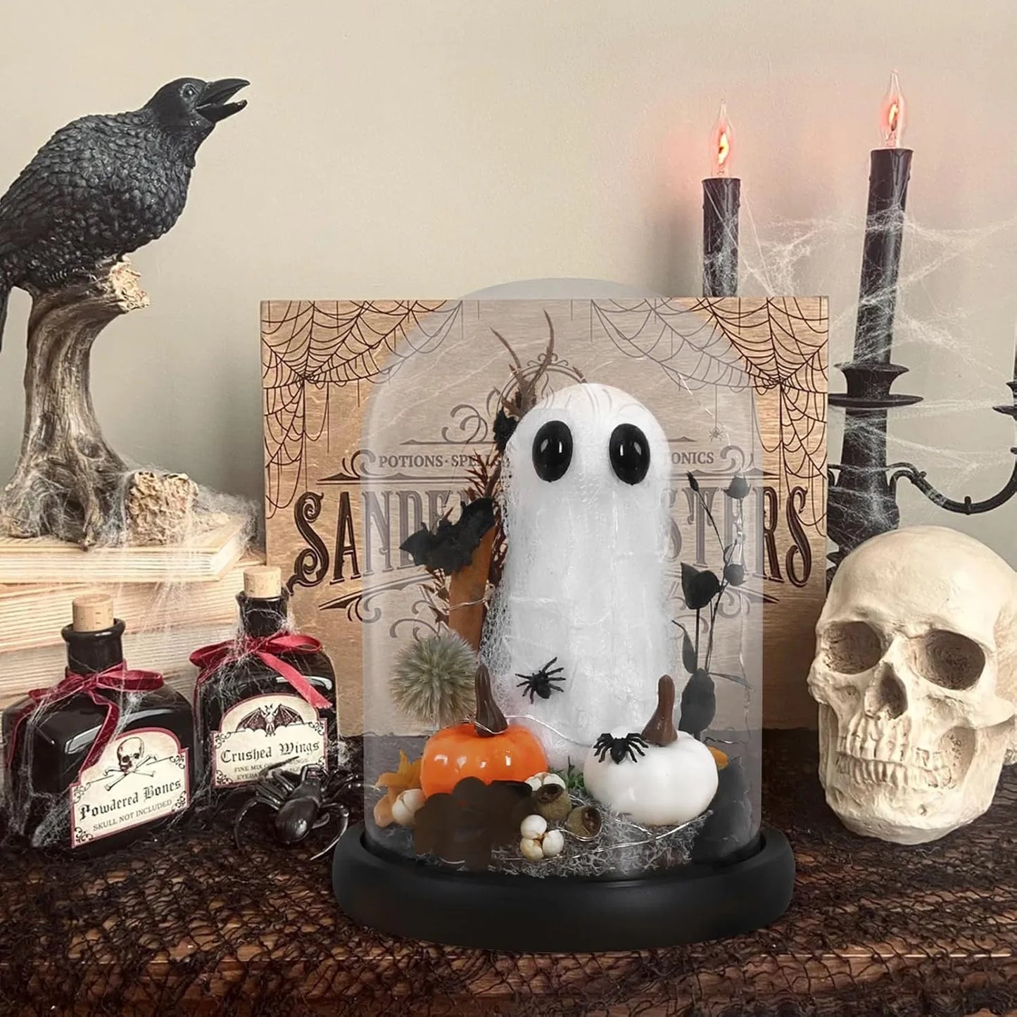 Healthadss ™ Ghost Halloween Decor with String Light