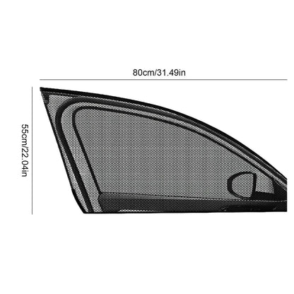 Healthadss ™ 2 Pack Car Window Side Screen Sun Mesh Shade Cover Magnetic Sunshade Visor