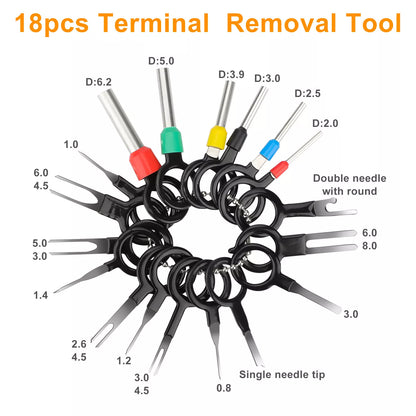 Healthadss ™ 739Pcs Automotive Electrical Connector Pins Kit Terminal Removal Tool Wire Seals