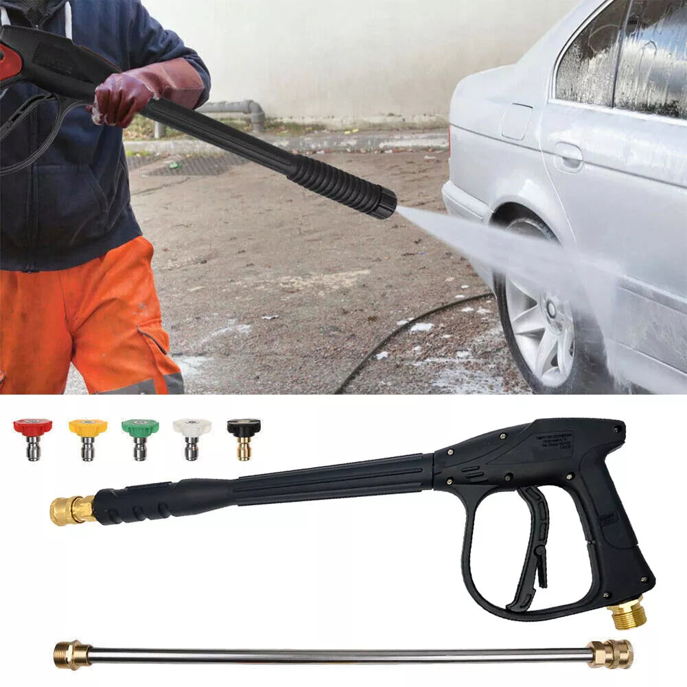 Healthadss ™ 4000PSI High Pressure Power Washer Spray Gun Wand Lance Quick Nozzle Tips Kit