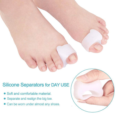 Healthadss ™ Bunion Corrector with 2 Pack Gel Toe Separators