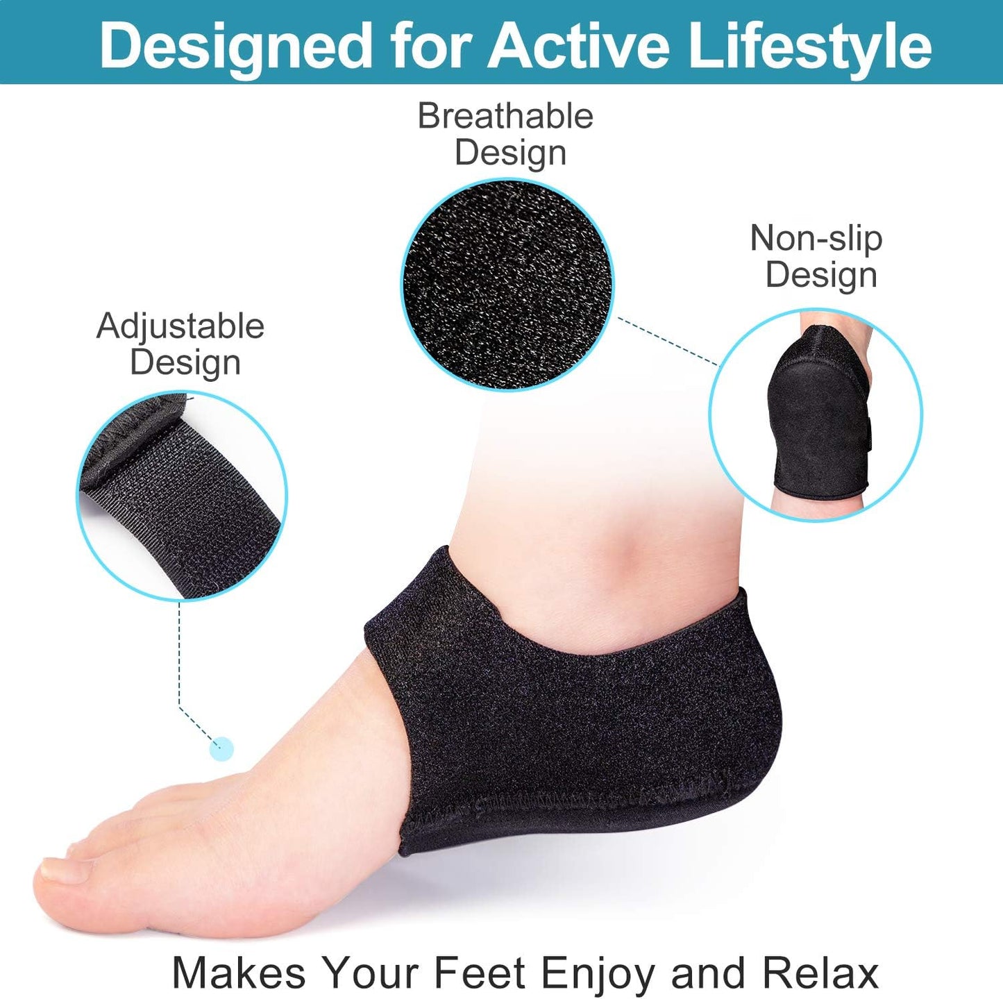 Healthadss ™Heel Support for Relieving Heel Pain