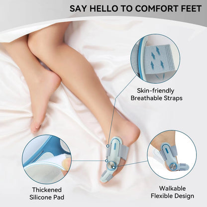 Healthadss ™ Double Correction Adjustable Knob Toe Straightener,Suitable for Left Right Feet