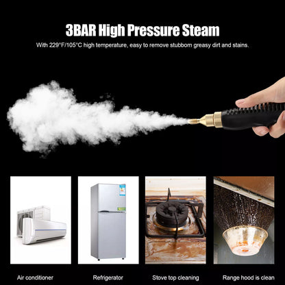 Healthadss ™ 2500W High Temp Pressurized Steam Cleaner Machine Kitchen Portable Handheld B0C6