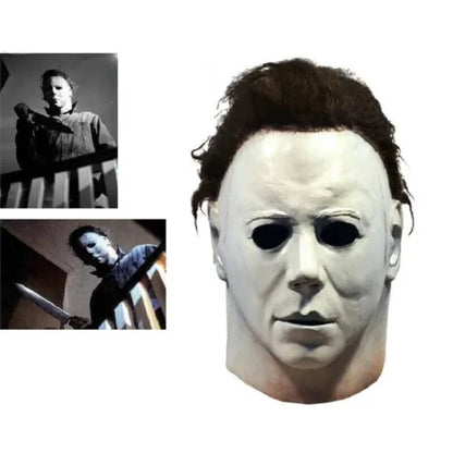 Healthadss ™ Michael Myers Mask Halloween Full Head Scary Horror Murderer Cosplay-Adult Size