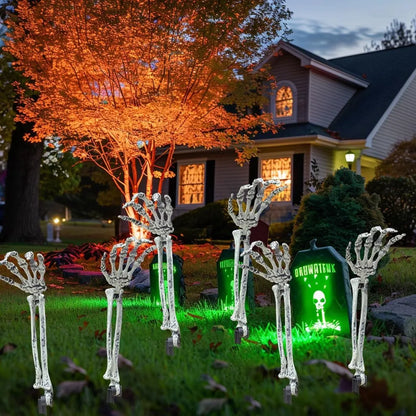 Healthadss ™  6 PC Realistic Skeleton Arm Stakes Halloween Decorations