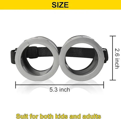 Healthadss ™ 2 Pack Halloween Goggles for Adult Kids, Goggles Glasses Costume Accessories for Men Women Cosplay Party Set Silver