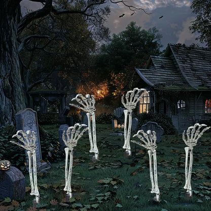 Healthadss ™  6 PC Realistic Skeleton Arm Stakes Halloween Decorations