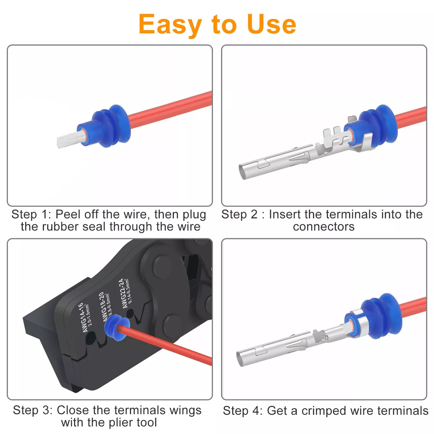 Healthadss ™ 739Pcs Automotive Electrical Connector Pins Kit Terminal Removal Tool Wire Seals