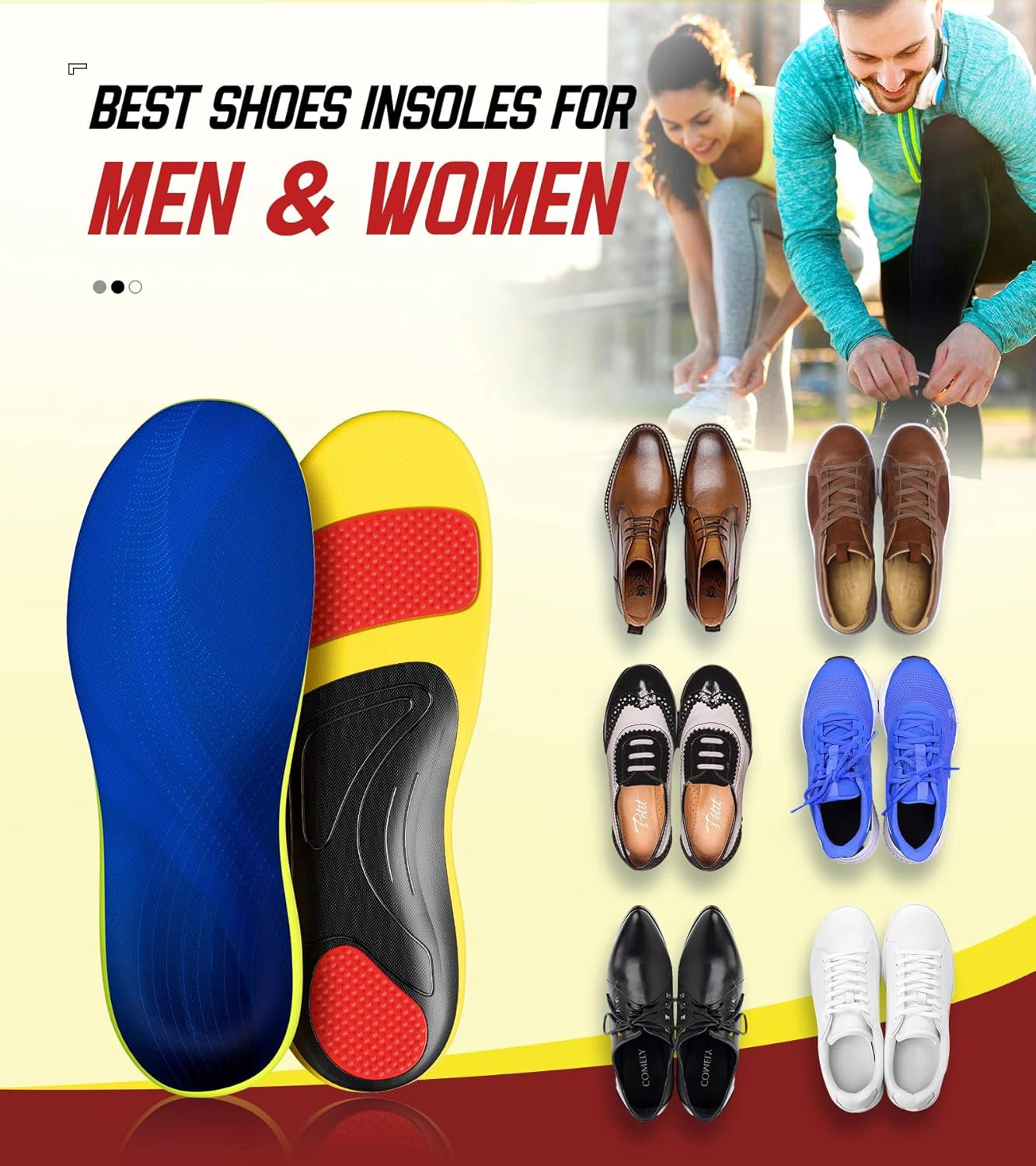 Healthadss ™ Plantar Fasciitis Insoles 240+lbs