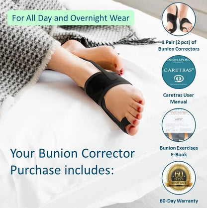 Healthadss ™ Night Bunion Splint,Big Toe Straightener, Bunion Brace for Bunion Pain Relief