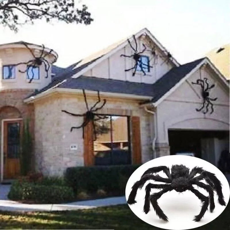 Healthadss ™ 35" Spider Halloween Decor Haunted House Prop Indoor Outdoor Giant Scary Party