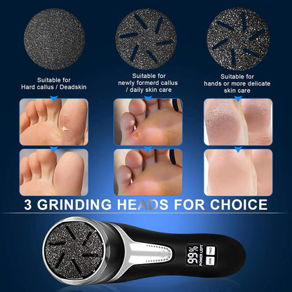 Healthadss ™ Electric Callus Remover for Feet (with Dander Vacuum)