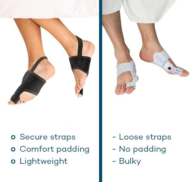 Healthadss ™ Night Bunion Splint,Big Toe Straightener, Bunion Brace for Bunion Pain Relief