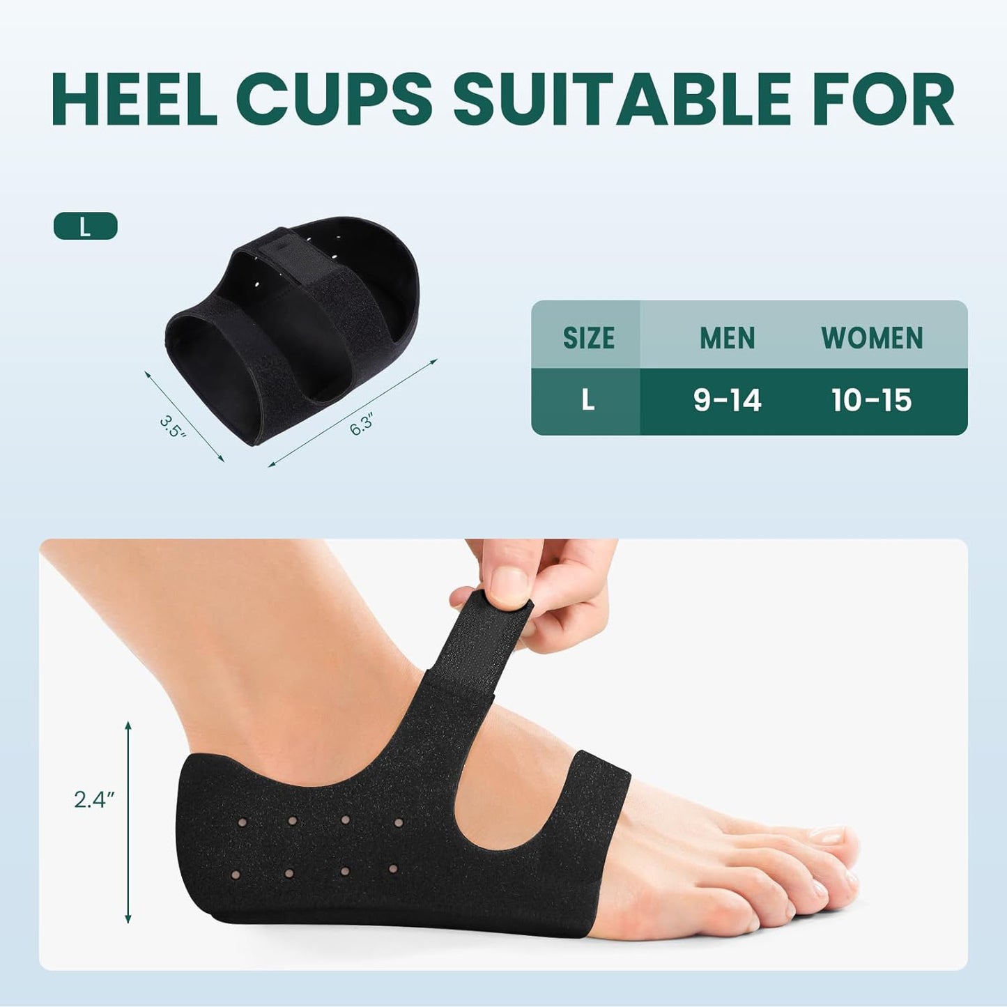 Healthadss ™ Plantar Fasciitis Heel Inserts