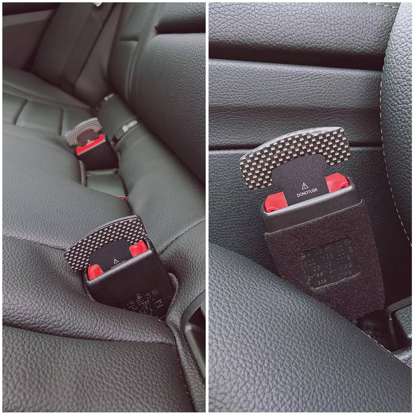 Healthadss ™ 2X Car Seat Belt Buckle Clips- Car Front Seat Belt Buckle Socket Plug