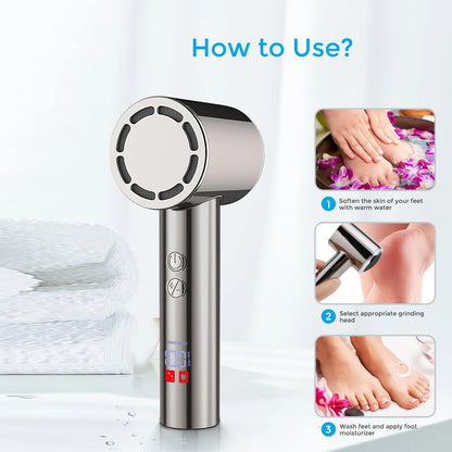 Healthadss ™ Electric Foot Callus Remover (with Dander Vacuum)