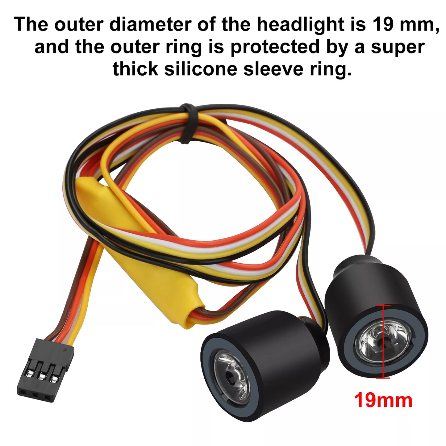 Healthadss ™ RC LED Lights Headlight Roof Light Lamp Spotlight for 1/10 RC Crawler Car SCX10