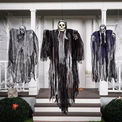 Healthadss ™3 Pack Hanging Halloween Skeleton Ghosts Decorations, Grim Reapers for Best