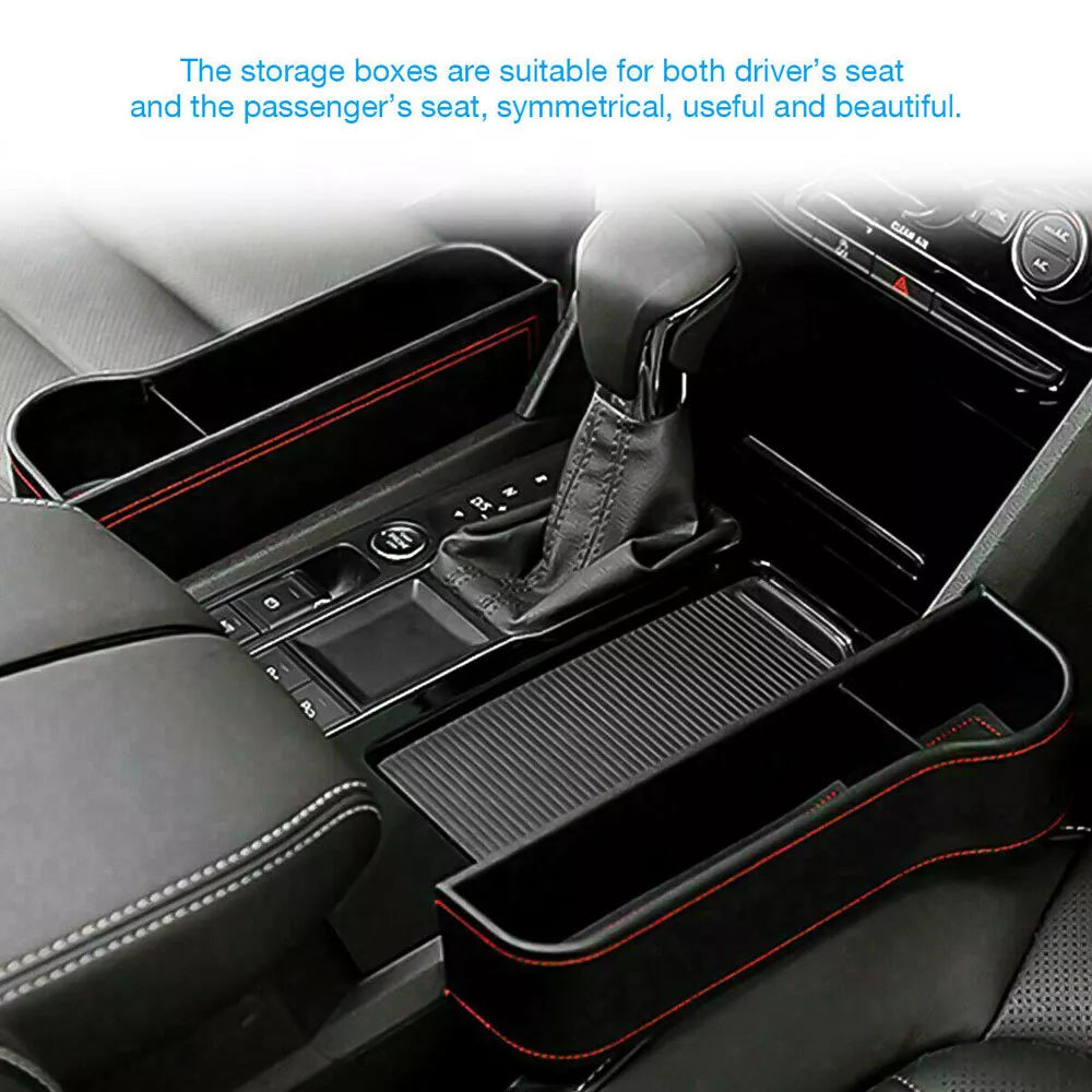 Healthadss ™2 x Car Van Seat Gap Catcher Filler Storage Box Pocket Organizer Holder Decorate