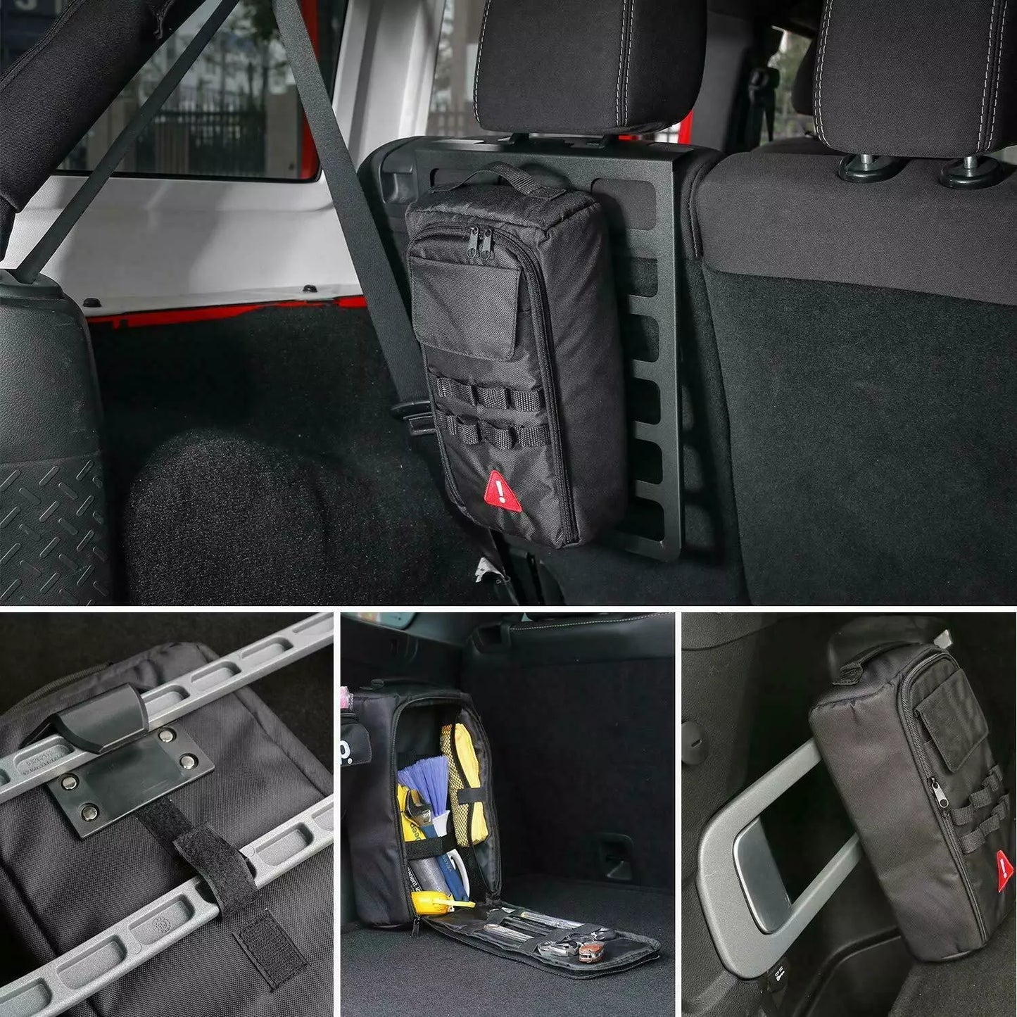 Healthadss ™ Car Trunk Storage Bag Organizer Tool Kit Pockets for Jeep Wrangler JK & Cherokee